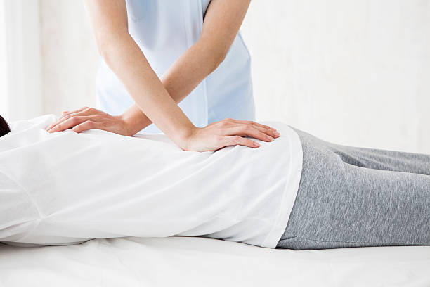 Hands massage low back